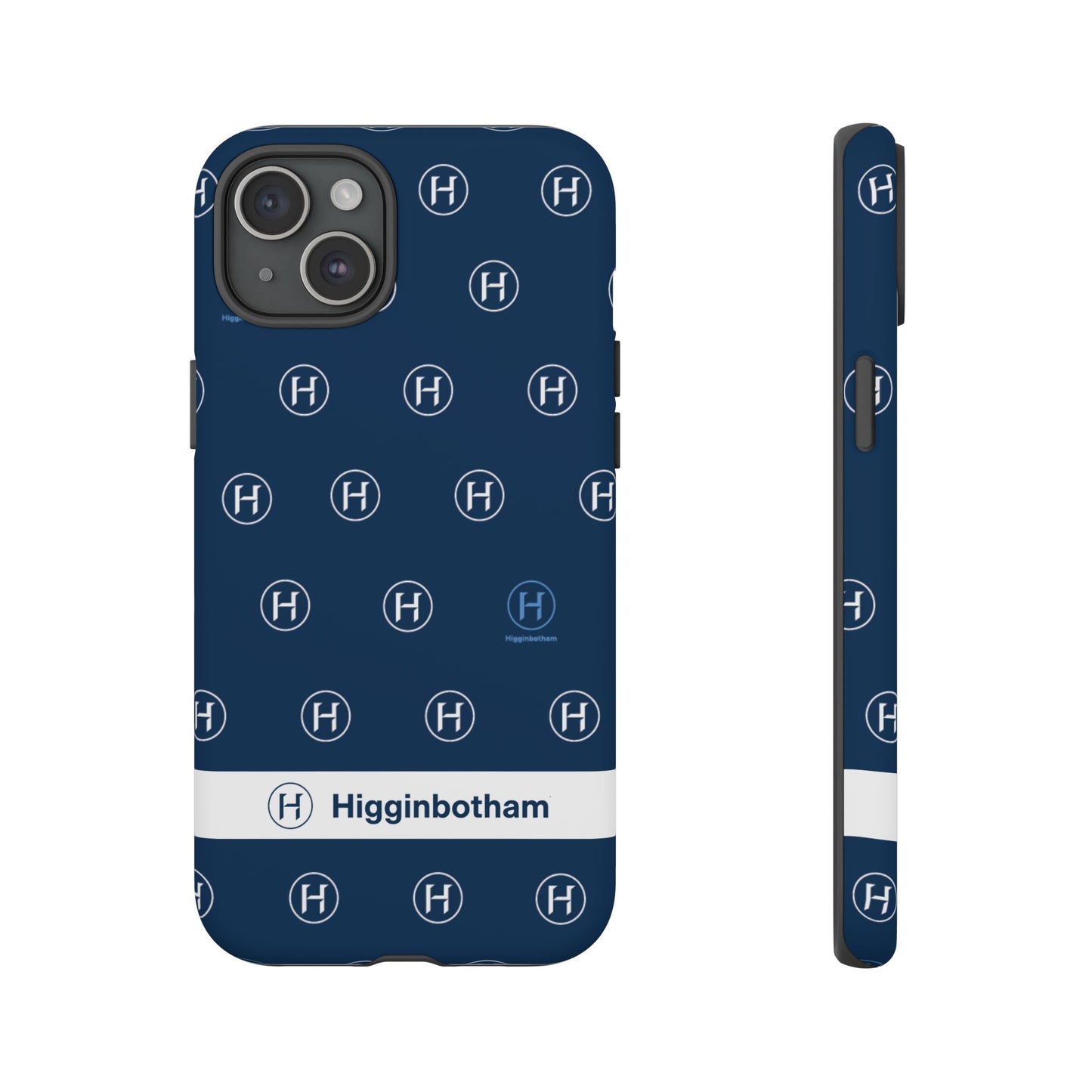 Navy Monogram Tough Phone Case — Shielded Slim Protective Cover