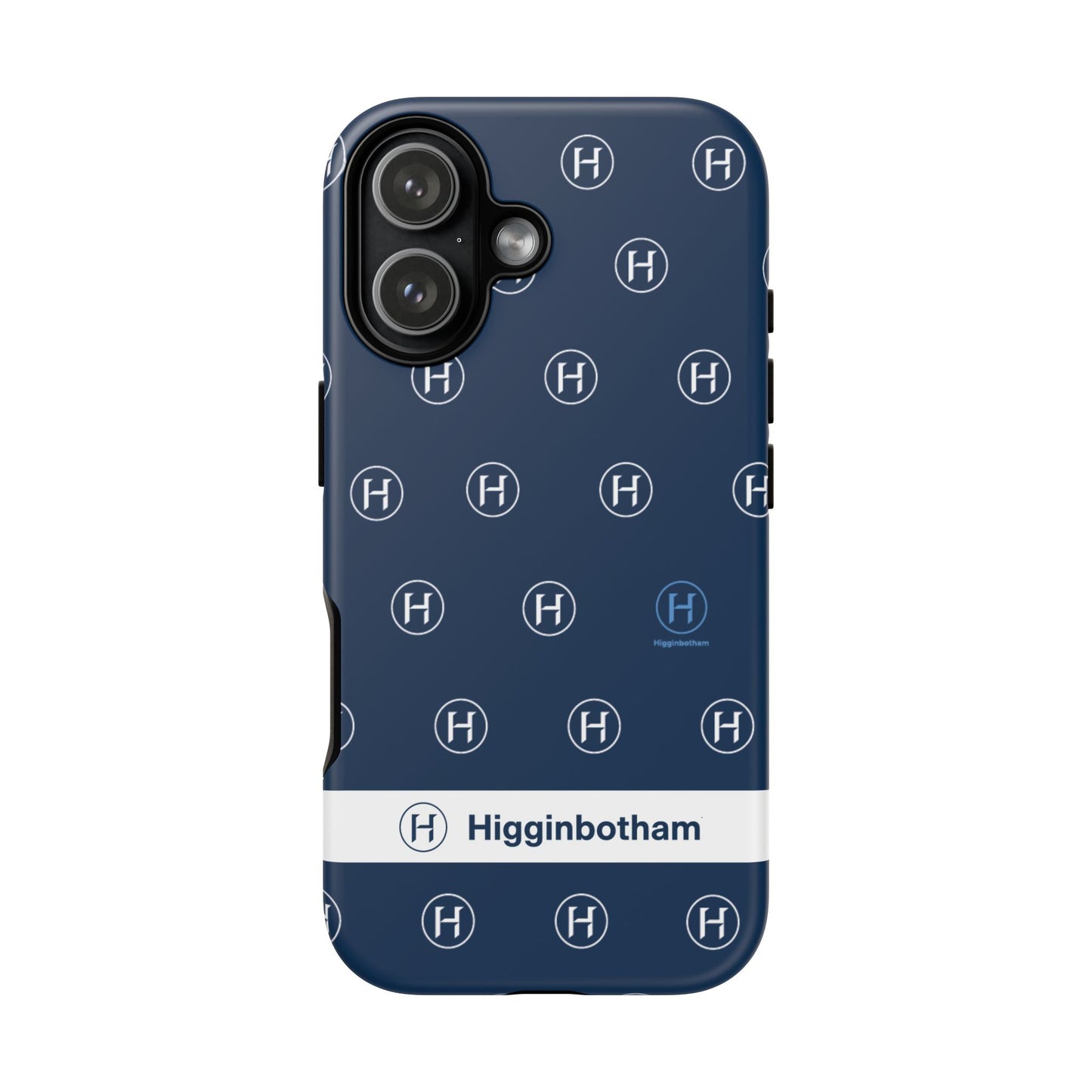 Navy Monogram Tough Phone Case — Shielded Slim Protective Cover