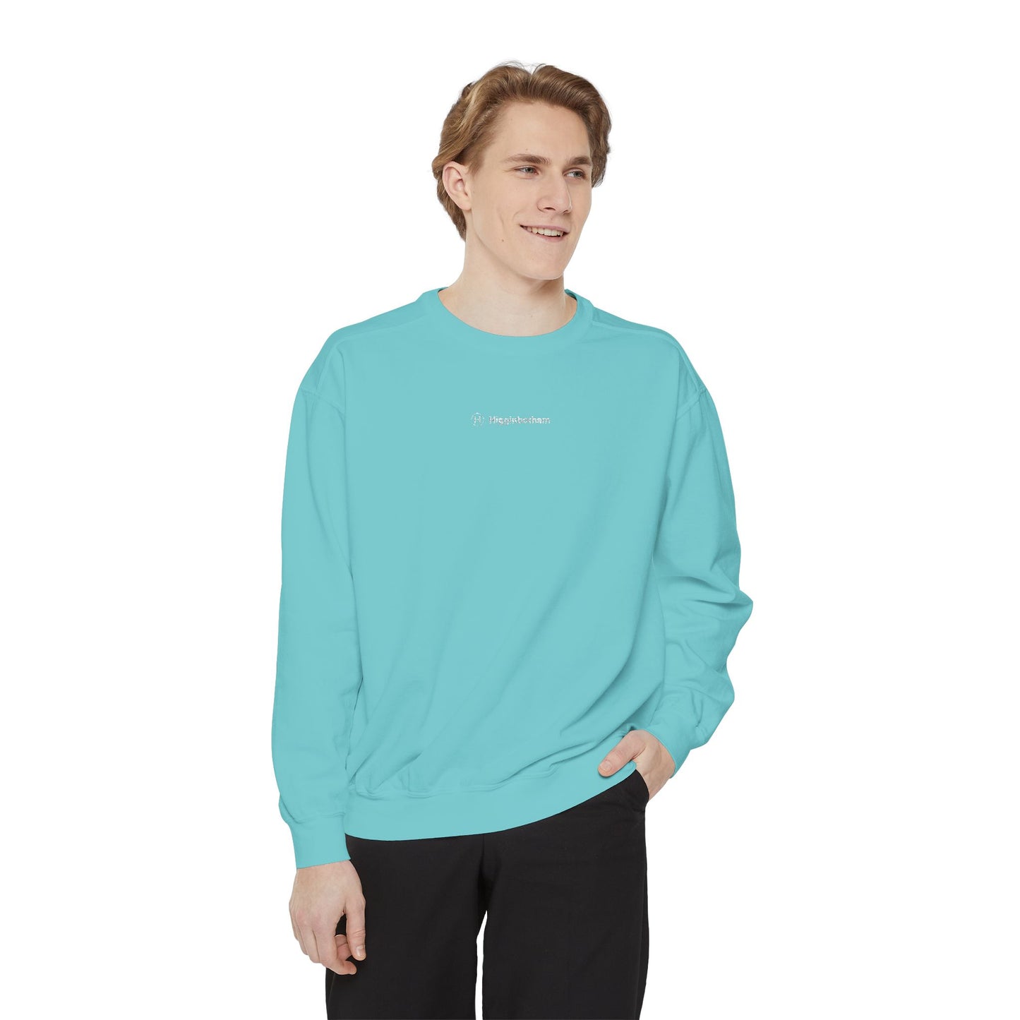 Comfort Colors Sweatshirt — Garment-Dyed Crewneck with Embroidery