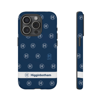 Navy Monogram Tough Phone Case — Shielded Slim Protective Cover