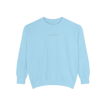 Comfort Colors Sweatshirt — Garment-Dyed Crewneck with Embroidery