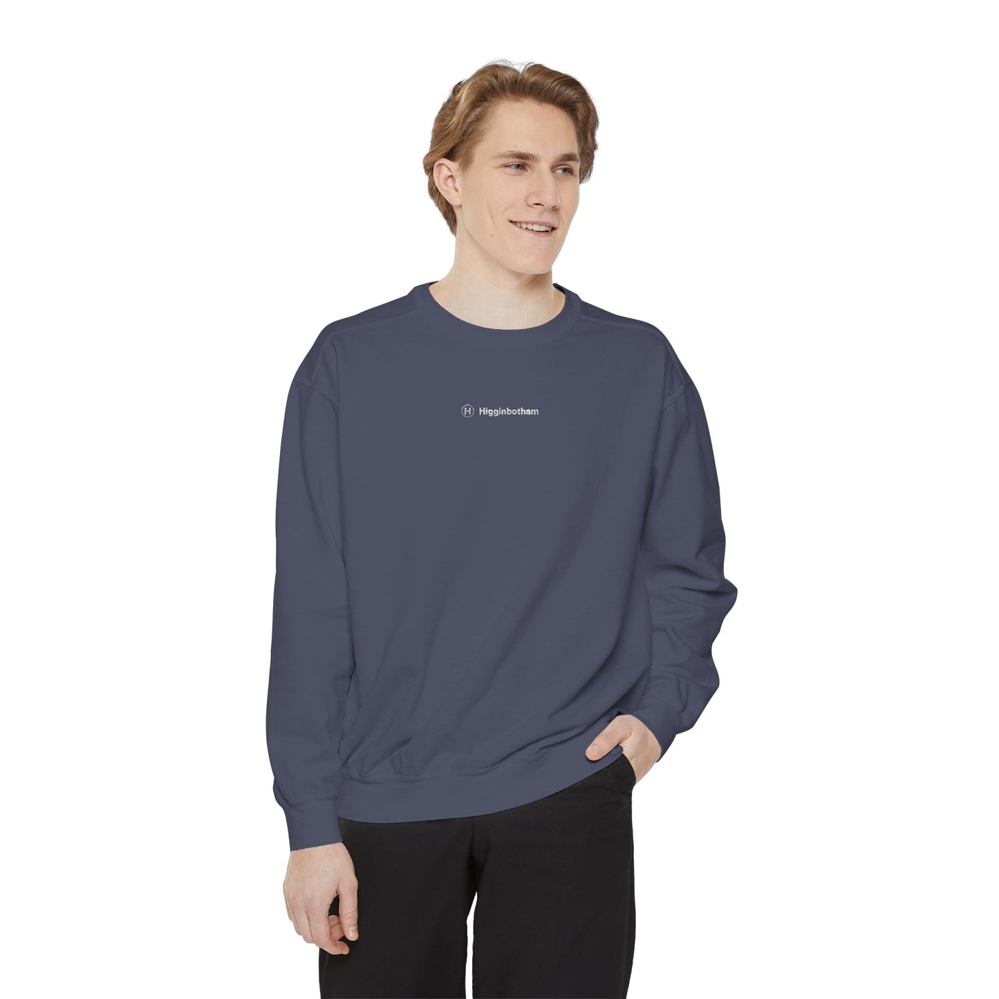 Comfort Colors Sweatshirt — Garment-Dyed Crewneck with Embroidery
