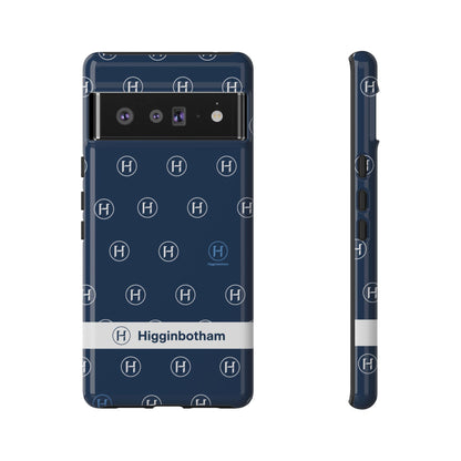 Navy Monogram Tough Phone Case — Shielded Slim Protective Cover