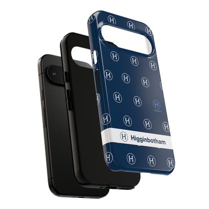 Navy Monogram Tough Phone Case — Shielded Slim Protective Cover