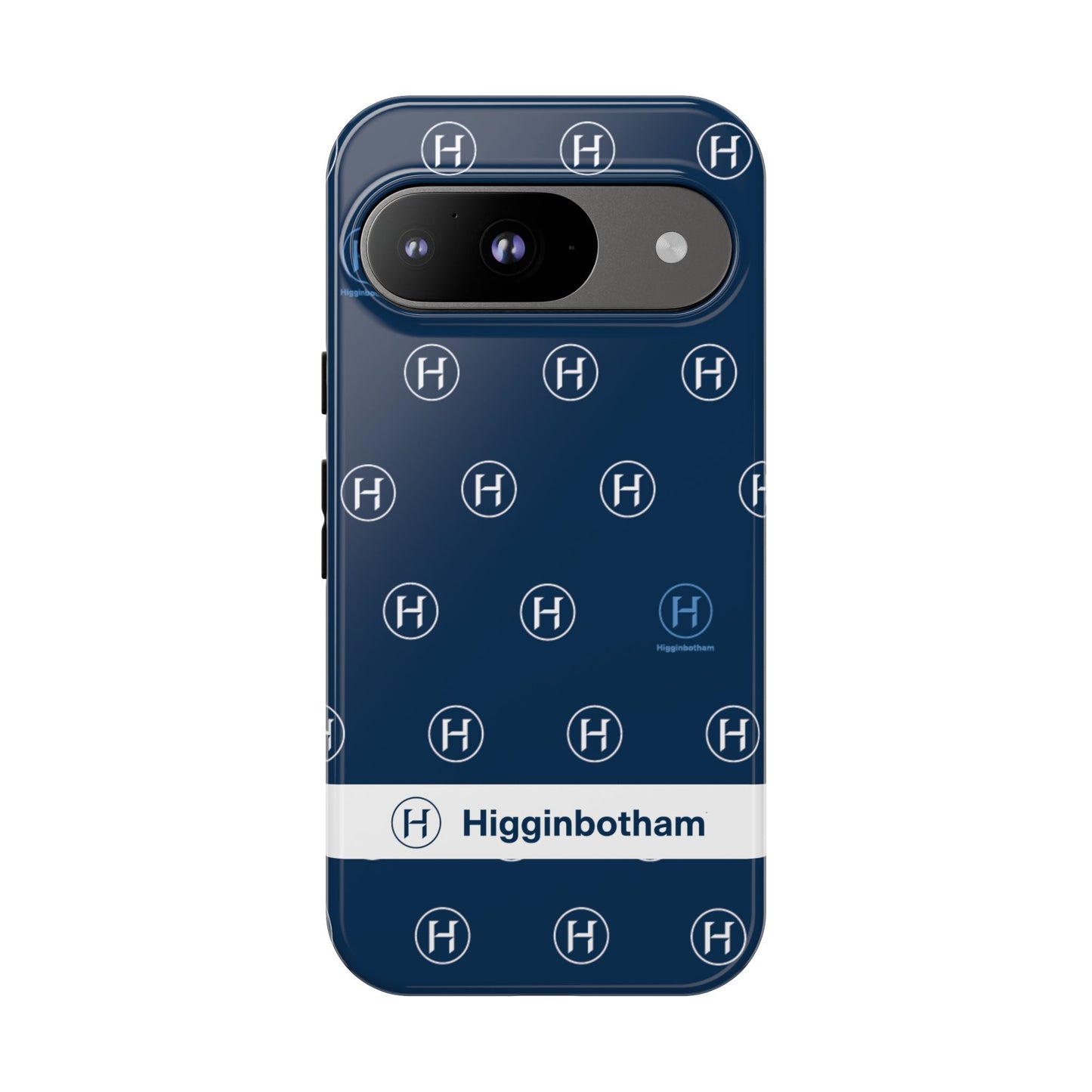 Navy Monogram Tough Phone Case — Shielded Slim Protective Cover