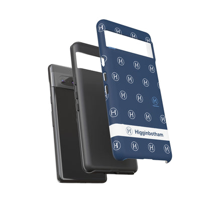 Navy Monogram Tough Phone Case — Shielded Slim Protective Cover