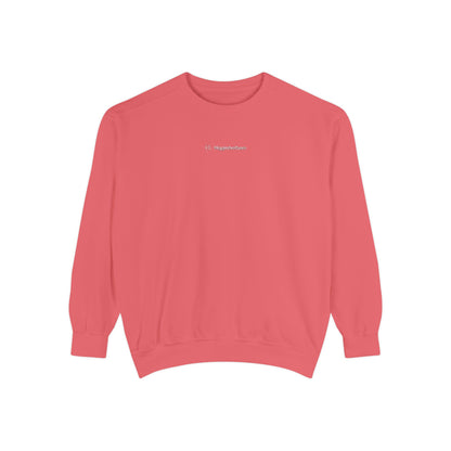 Comfort Colors Sweatshirt — Garment-Dyed Crewneck with Embroidery