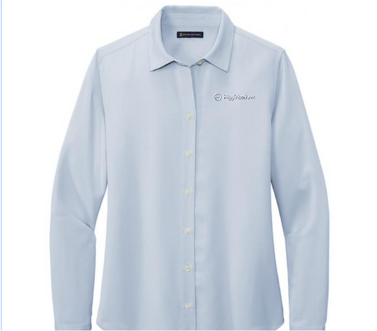 Brooks Brothers Women's Full-Button Satin Blouse