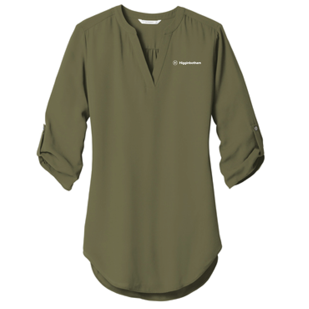 Ladies 3/4-Sleeve Tunic Blouse