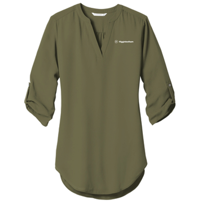 Ladies 3/4-Sleeve Tunic Blouse